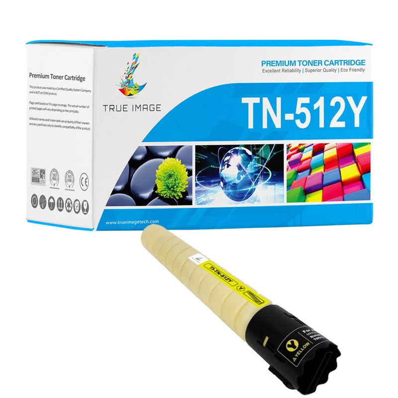 Konica-Minolta A33K232/TN512Y Yellow Laser Toner Cartridge