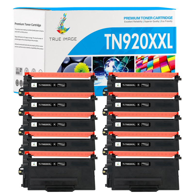 Brother TN920XXL Toner Cartridge - With Chip - Super High Yield - 10 Pack