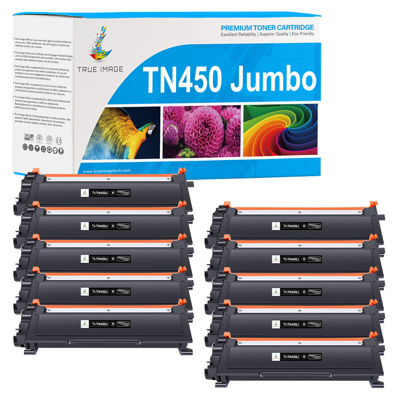 Brother TN450 Jumbo black toner cartridge 10-Pack