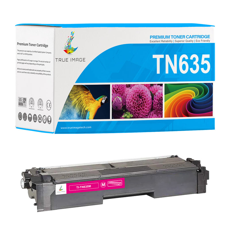 Compatible Brother TN-635 Magenta Toner Cartridge (TN635M) - Standard Yield