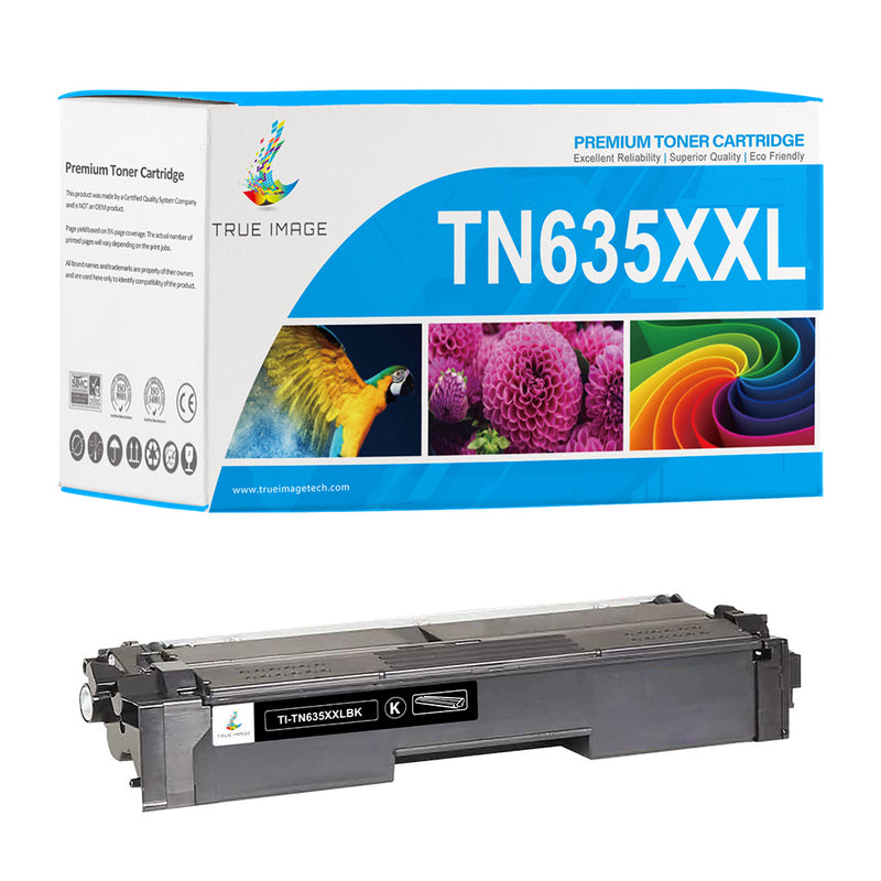 Compatible Brother TN635XXL Black Toner Cartridge (TN635XXLBK) - Super High Yield