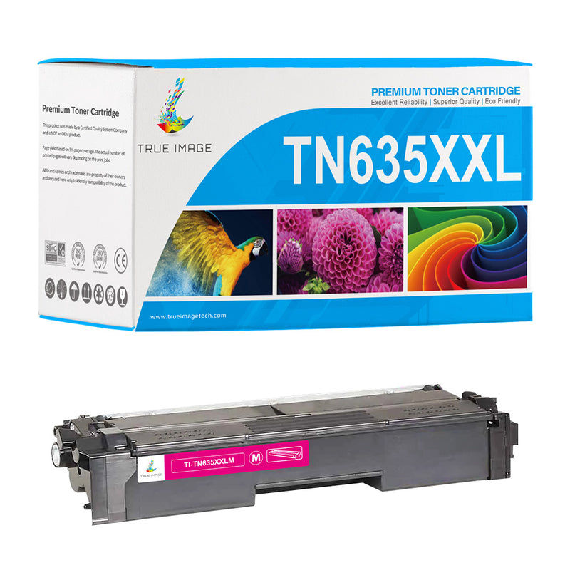 Compatible Brother TN635XXL Magenta Toner Cartridge (TN635XXLM) - Super High Yield