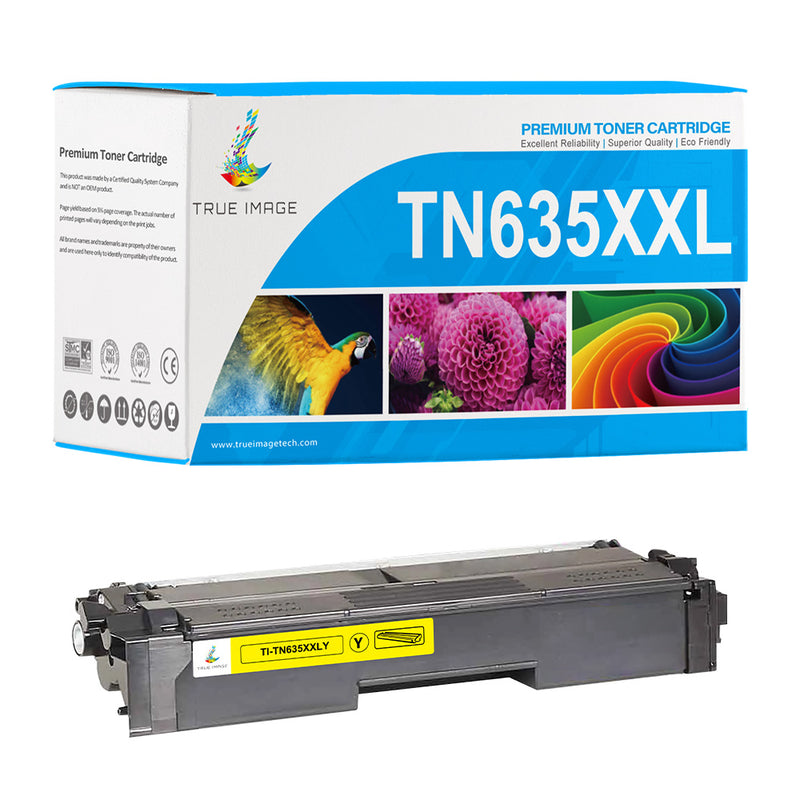 Compatible Brother TN635XXL Yellow Toner Cartridge (TN635XXLY) - Super High Yield