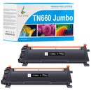 Brother TN660 Jumbo Toner Cartridge TN-660 2-pack