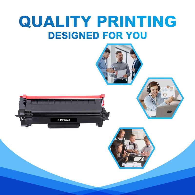 Brother TN760 Toner Cartridge Replacement High Yield