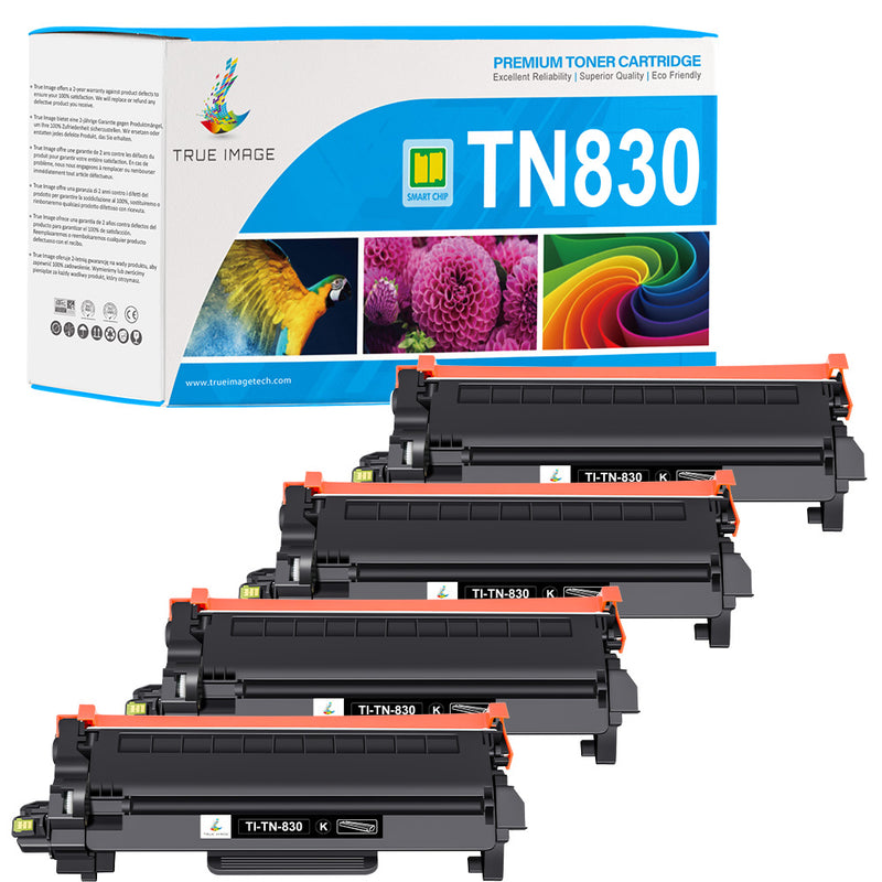 Brother TN830 Toner Cartridges 4-Pack