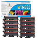 Brother TN835 Black Toner Cartridge 10-Pack