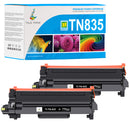 Brother TN835 Black Toner Cartridge 2-Pack