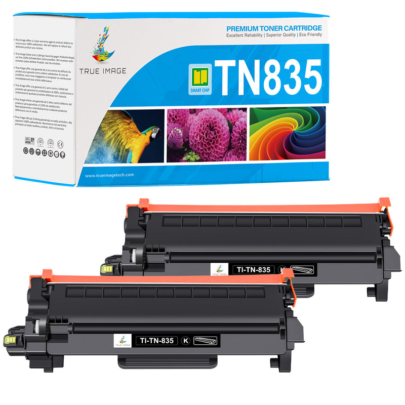 Brother TN835 Black Toner Cartridge 2-Pack