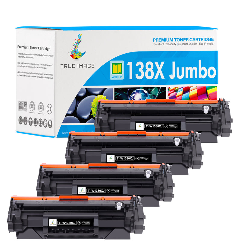 HP 138X Jumbo black toner  4 pack