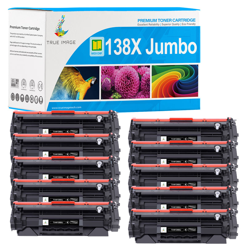 HP 138X Jumbo Black Toner Cartridge 10-Pack