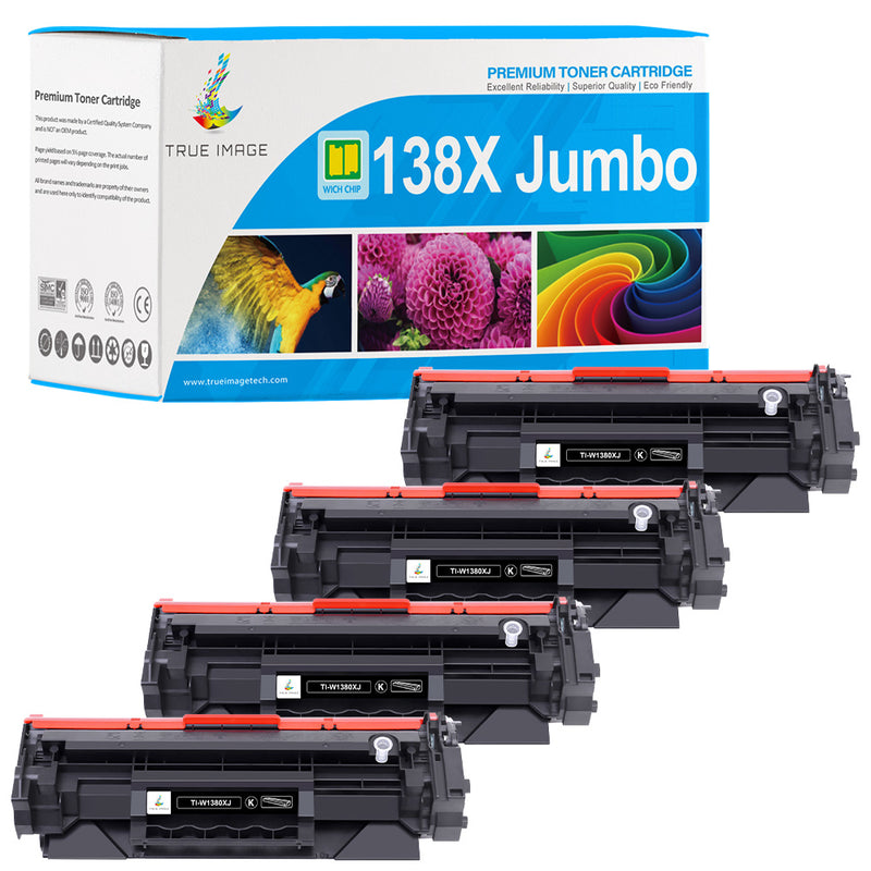 HP 138X Jumbo Black Toner Cartridge 4-Pack