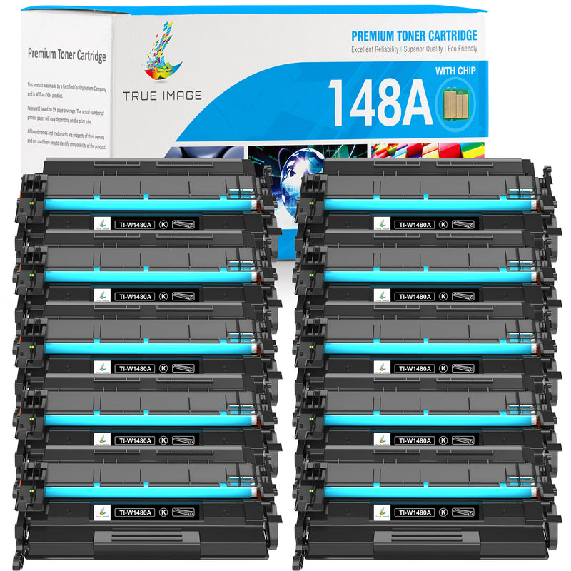 HP 148A Black Toner Cartridges 10 Pack
