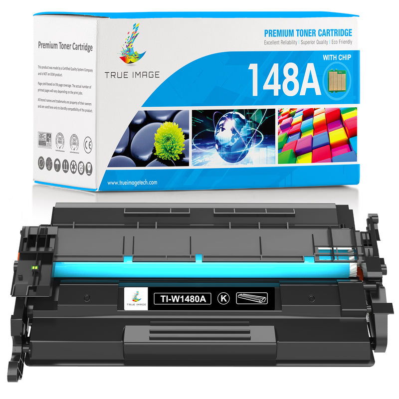 Chip-Ready HP 148A Black Toner Replacement - W1480A