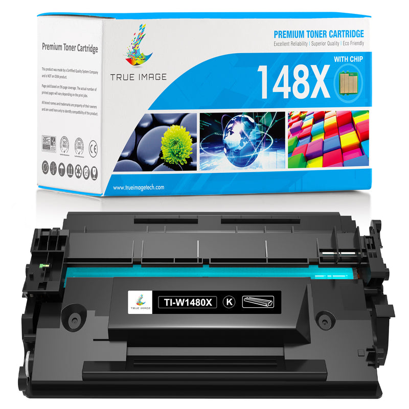 Chip-Ready HP 148X Black Toner Replacement - W1480X