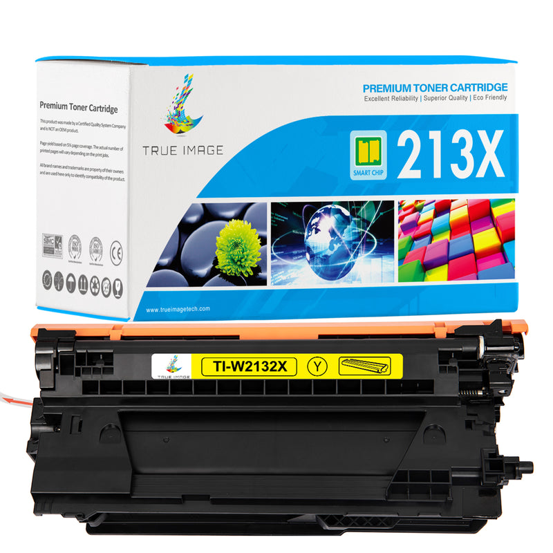 W2132X - Chip-Ready Compatible HP 213X Yellow Toner Cartridge | Monitor Toner Level