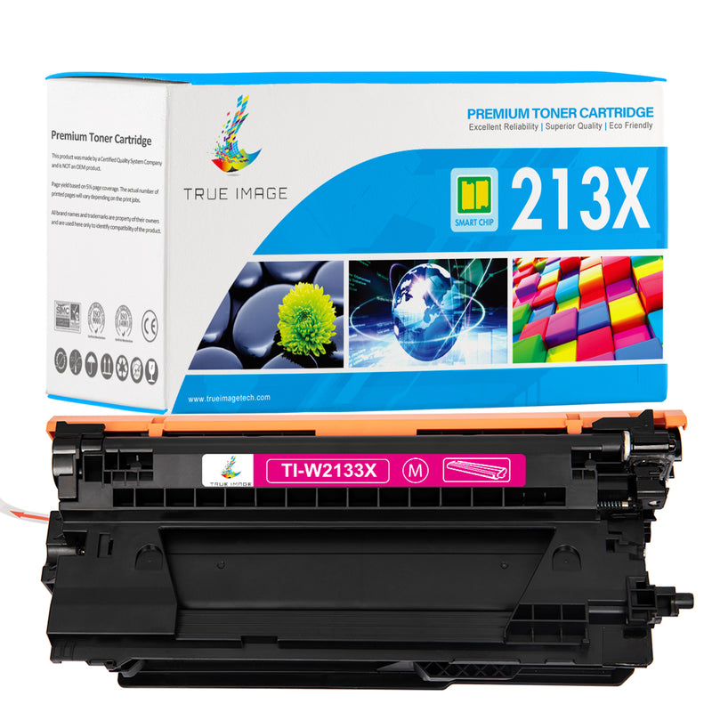 W2133X - Chip-Ready Compatible HP 213X Magenta Toner Cartridge | Monitor Toner Level