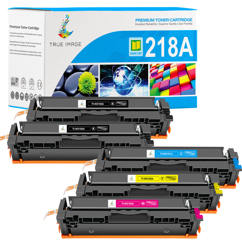 HP 218A toner cartridges 5-pack smart chip