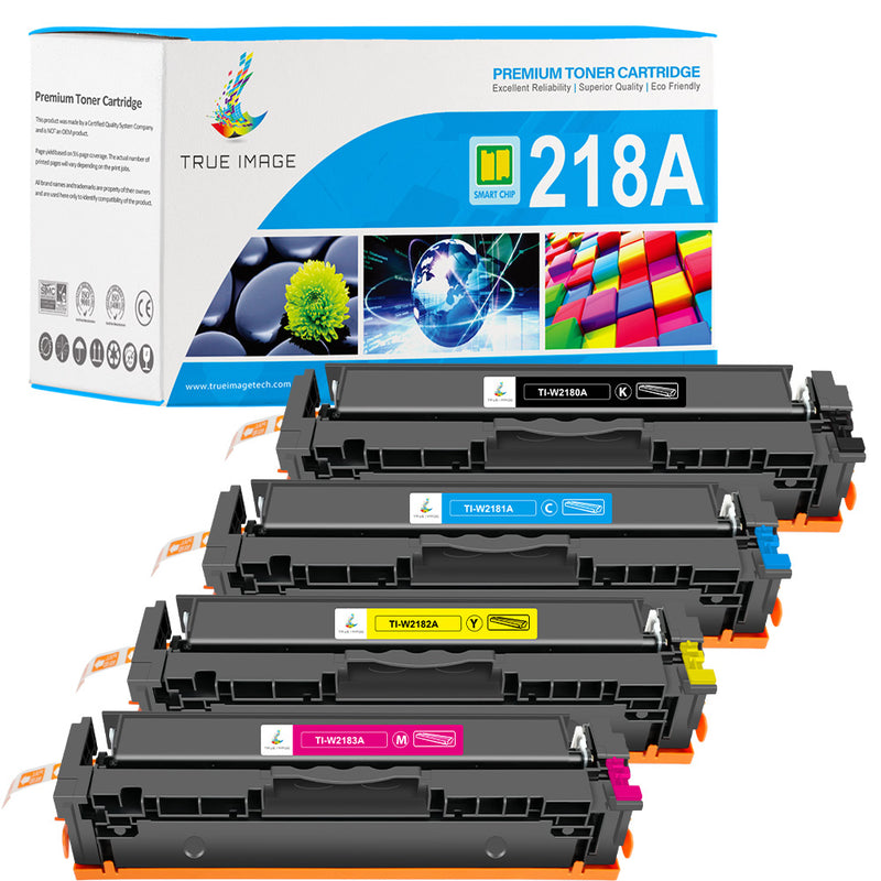 HP 218A toner cartridges 4-pack smart chip