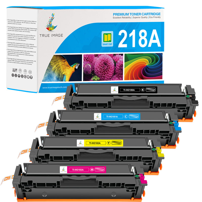 HP 218A toner cartridges 4-pack with smart chip