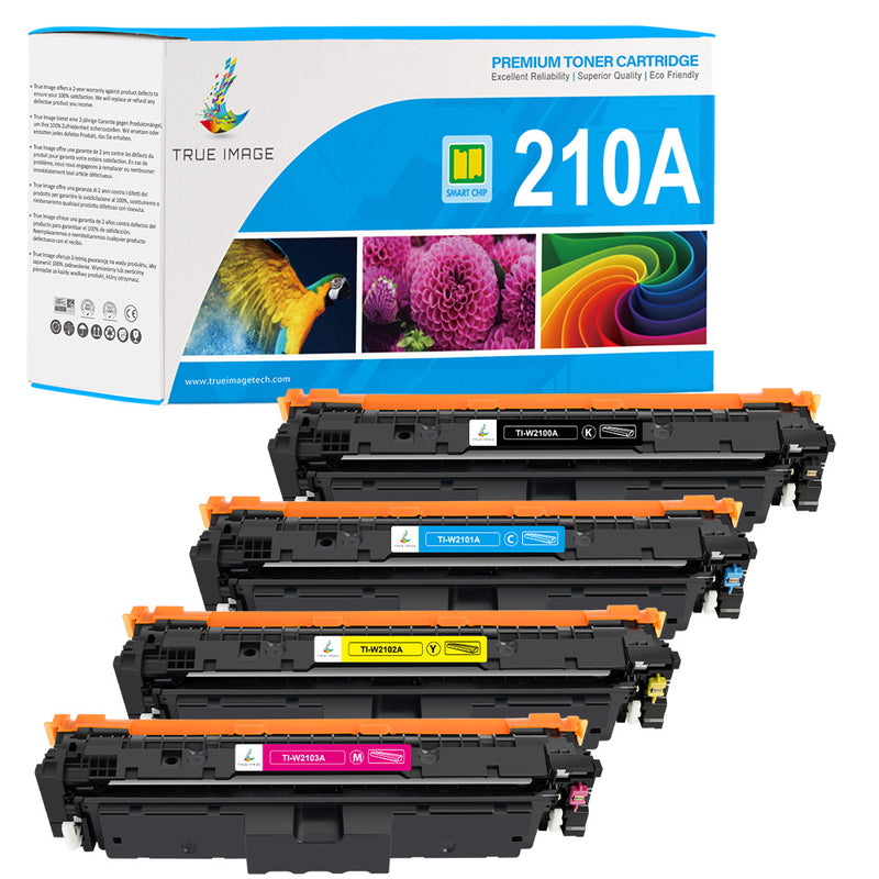HP 210A toner cartridges 4-pack