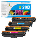 HP 210X toner cartridges 4-pack