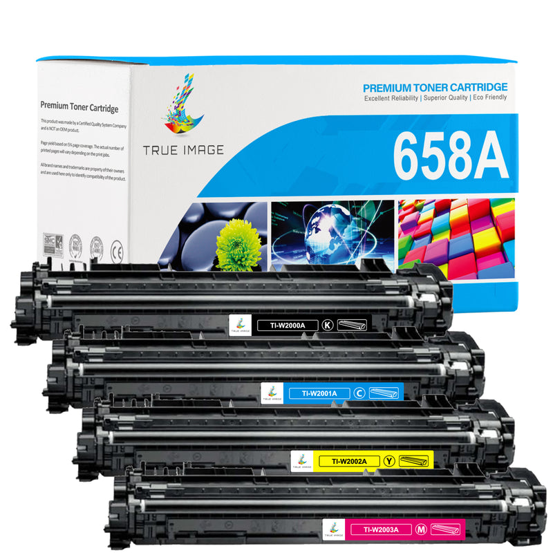 HP 658A toner cartridges 4-pack