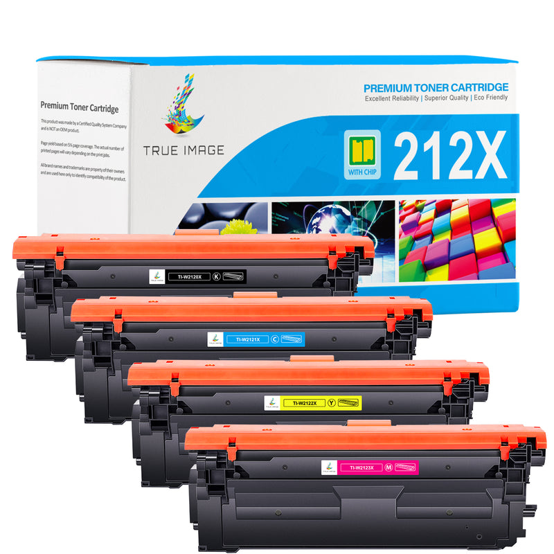 HP 212X toner cartridges 4-pack