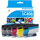 Compatible Brother LC406 LC406XL Ink Cartridge Multi-Pack | With Smart Chip