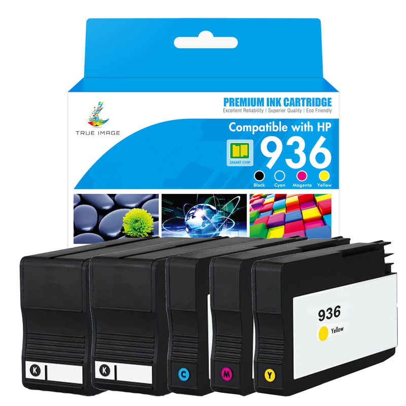 HP 936 ink cartridges 5-pack