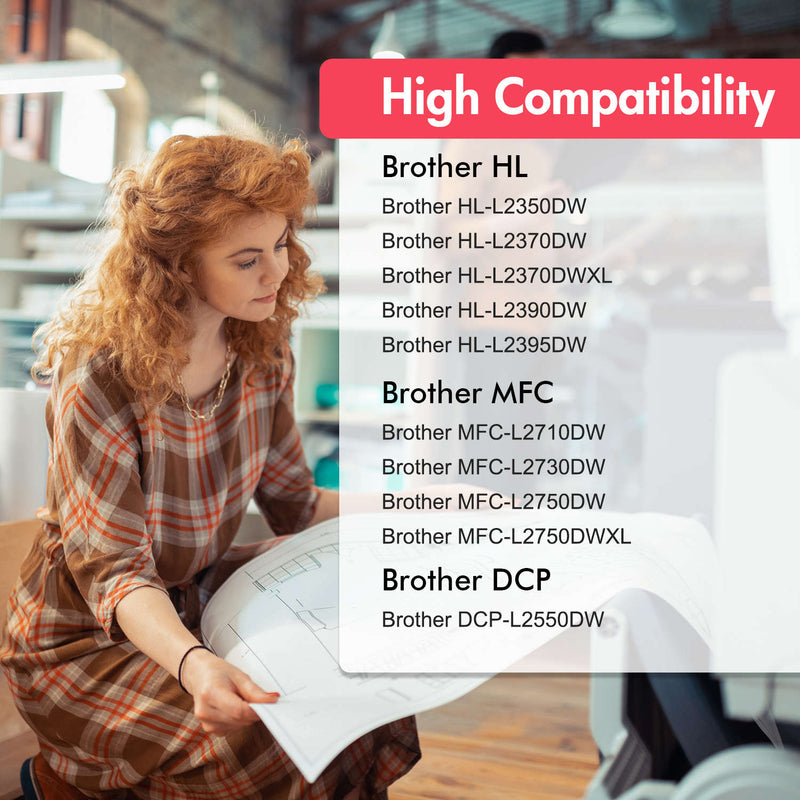 Catch Supplies Compatible Toner for Brother TN760 HL-L2350DW HL-L2395DW  HL-L2390DW HL-L2370DW MFC-L2750DW MFC-L2710DW DCP-L2550DW Laser Printer (