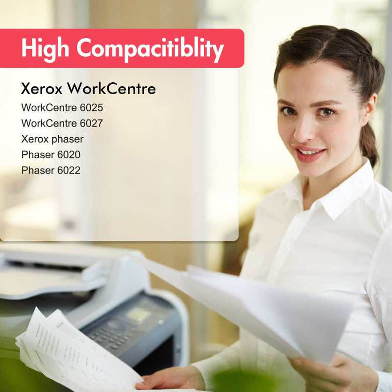 Xerox Phaser 6022/WorkCentre 6027 Toner Cartridges 4-Pack