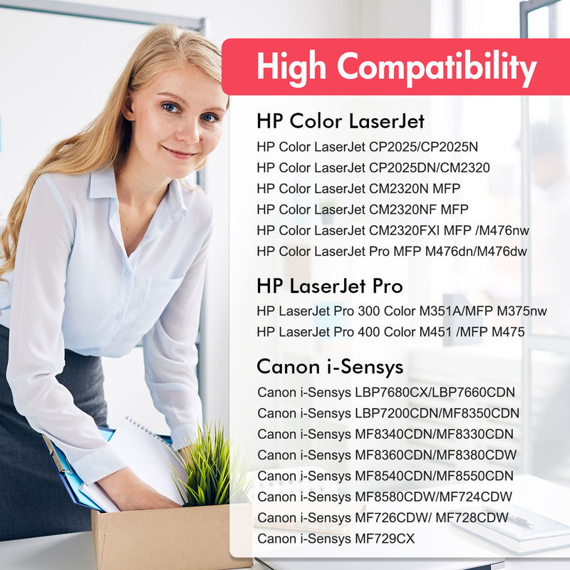 Cartuccia Toner Magenta Compatibile Per HP LaserJet Pro 300 M351a, MFP M375nw, CE413A 305A