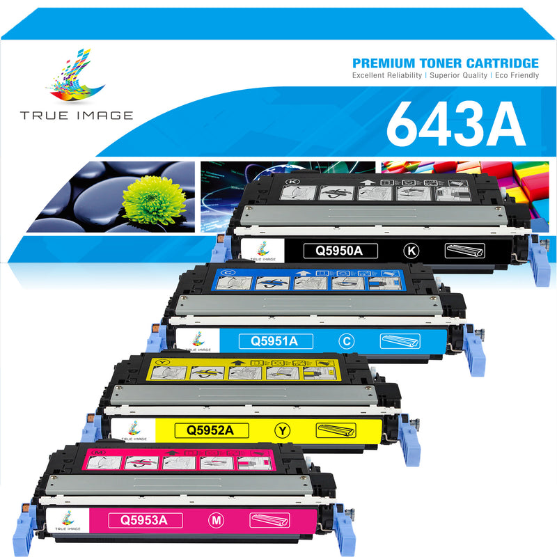 HP 643A Toner Set Q5950A Q5951A Q5952A Q5953A 4 Pack