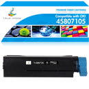 Okidata Compatible 45807105 Black Toner Cartridge