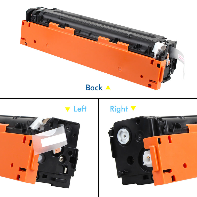 High-Yield Toner Cartridge Kit For HP LaserJet Pro 200 Color Printers - CF210A/131A Compatible