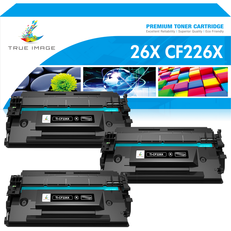 HP 26X Toner HP CF226X M426fdw M426fdn M426dw M402dw M402dn HP M402n Cartridge Replacement 3-Pack