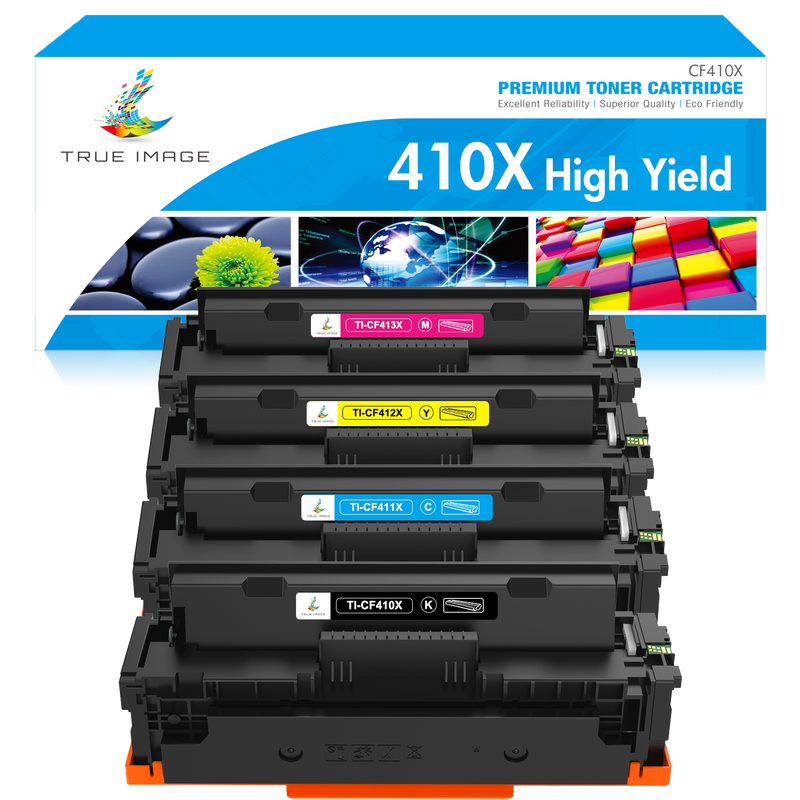 HP 410X Toner HP M452 Toner HP M477 Toner Replacements High Yield 4-Pack