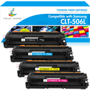 Samsung Compatible CLT-K506L/CLT-C506L/CLT-Y506L/CLT-M506L High Yield Toner Cartridge 4-Pack Combo