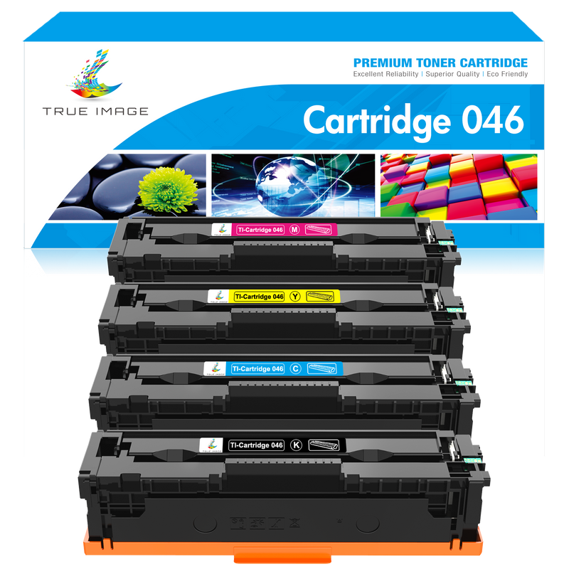Canon 046 Toner Compatible Replacements (KCMY) 4-Pack