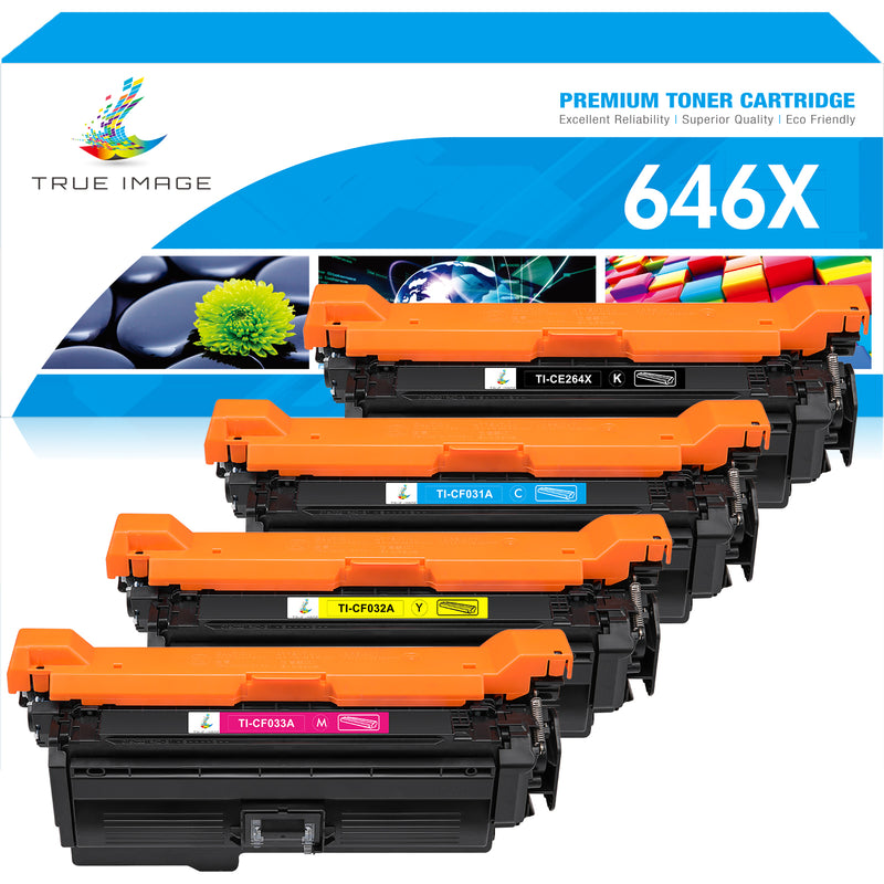 Replacement HP 646A Toner Cartridges 4-Pack Combo