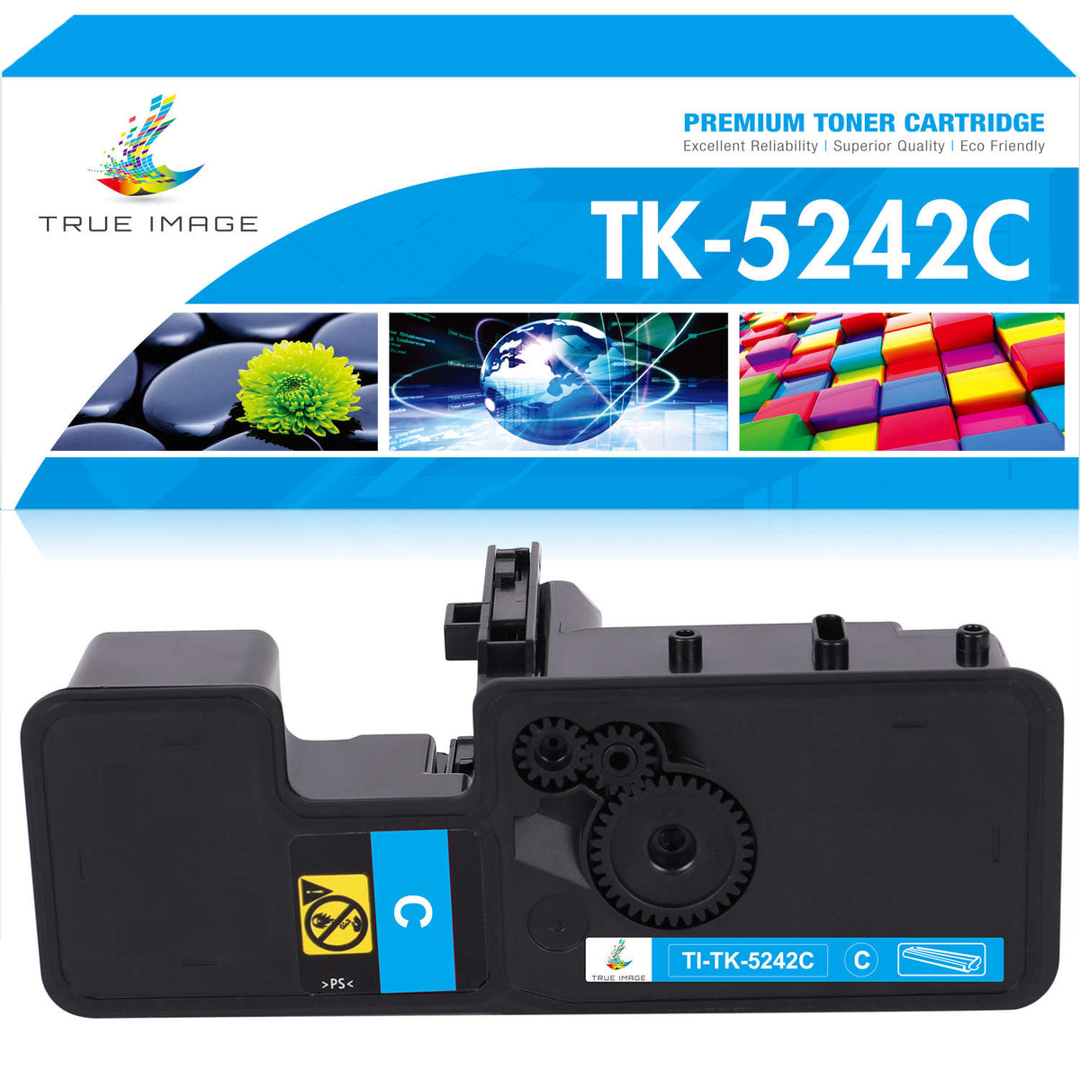 Kyocera Compatible TK-5242C Cyan Toner K