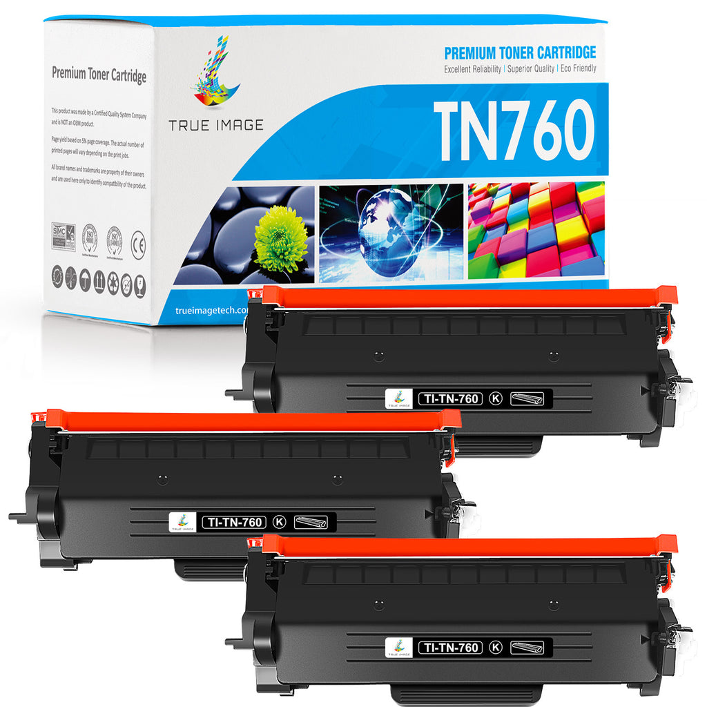 LD Products Compatible Toner Cartridge Replacement for Brother TN760 TN-760  TN 760 TN730 TN-730 (Single Black) for DCP-L2550DW, HL-L2325DW