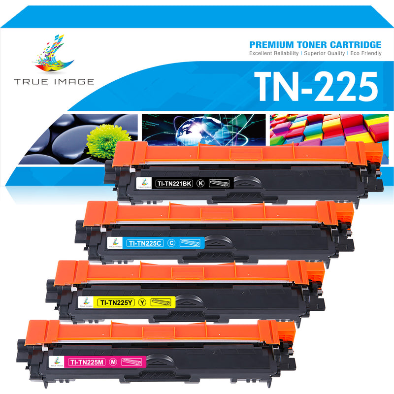 Brother TN225 Toner Cartridge 4-Pack Combo